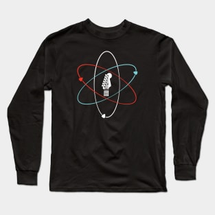 Electric Guitar Headstock Atom Symbol Long Sleeve T-Shirt